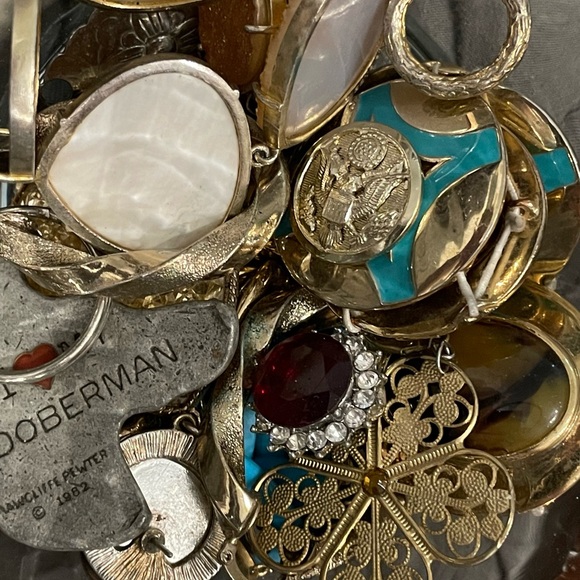 Total 3.11 Lb (Including glass Jar) Jewelry Scraps mixed pcs Mystery Lot 📿 - Picture 13 of 17